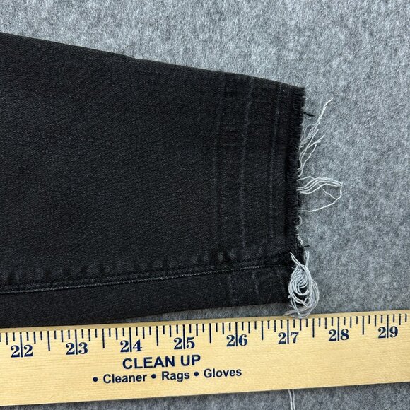 Spanx Pull On Skinny Jeans Women's Size Large Vintage Black Distressed Denim - Picture 11 of 13